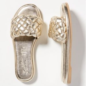 Seychelles Belissima Puffy Woven Slide Sandals